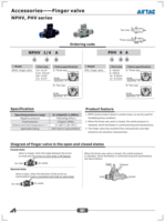 NPHV & PHV SERIES: ACCESSORIES - FINGER VALVES